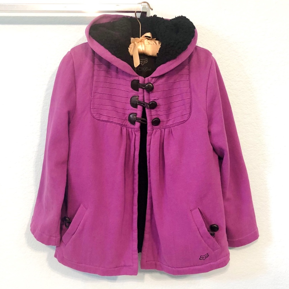 FOX RACING Jacket Sweater Purple Size Medium